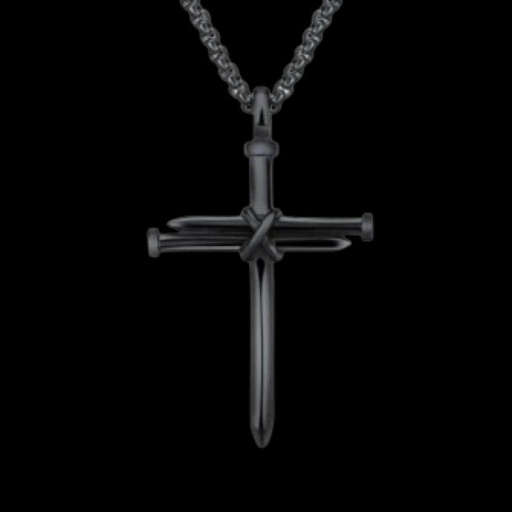 Men's Stainless Steel Nail Cross Necklace